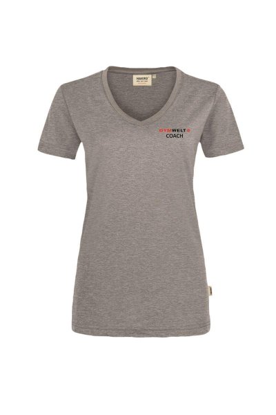 GYMWELT Coach T-Shirt Damen Grau L