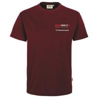 GYMWELT Coach T-Shirt Herren Weinrot S