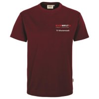 GYMWELT Coach T-Shirt Herren Weinrot M