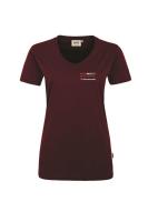 GYMWELT Coach T-Shirt Damen Weinrot XS