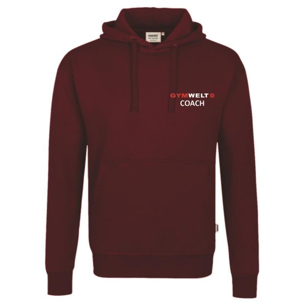 GYMWELT Hoodie Unisex weinrot S