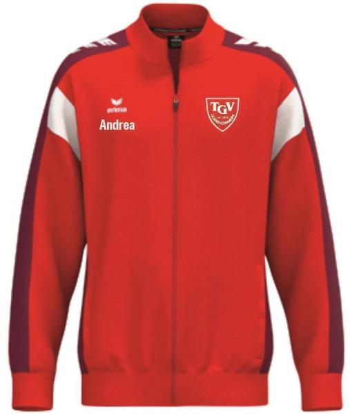 Trainingsjacke o. Kapuze Rot Unisex TGV Dürrenzimmern XL Ja