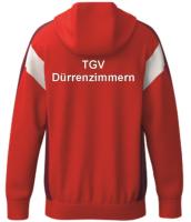 Trainingsjacke m. Kapuze Rot Kinder TGV Dürrenzimmern 140 Ja