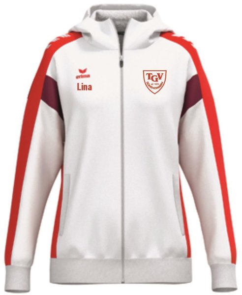 Trainingsjacke m. Kapuze Weiß Damen TGV Dürrenzimmern