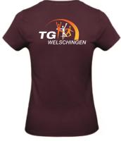 T-Shirt Basic Damen Bordeaux TG Welschingen S