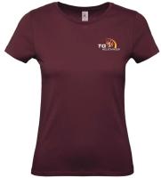 T-Shirt Basic Damen Bordeaux TG Welschingen XL