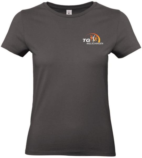 T-Shirt Basic Damen Anthrazit TG Welschingen S