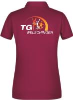 Poloshirt Basic Damen Bordeaux TG Welschingen M