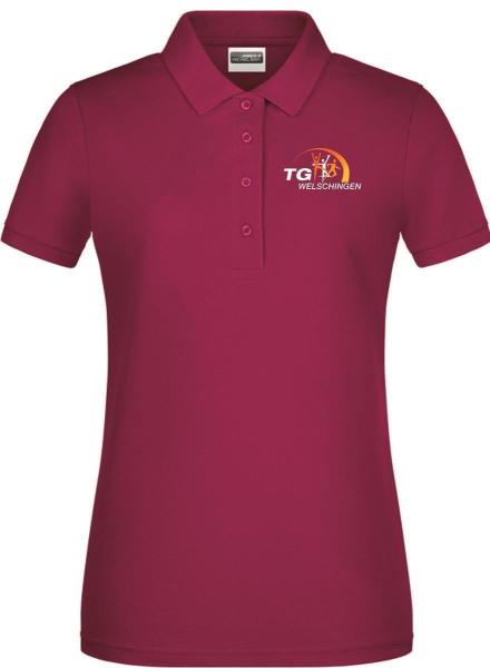 Poloshirt Basic Damen Bordeaux TG Welschingen XL