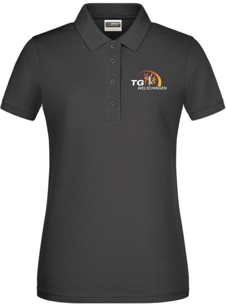 Poloshirt Basic Damen Anthrazit TG Welschingen L