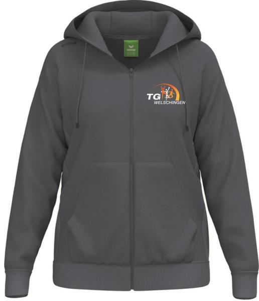 Kapuzenjacke Damen Anthrazit TG Welschingen
