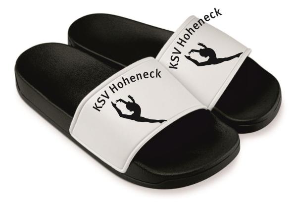 Badelatschen KSV Hoheneck Weiß-Schwarz 38