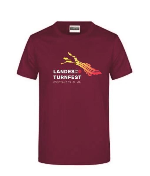 T-Shirt Wine Variante 1 Landesturnfest 2026 Unisex XL Nein