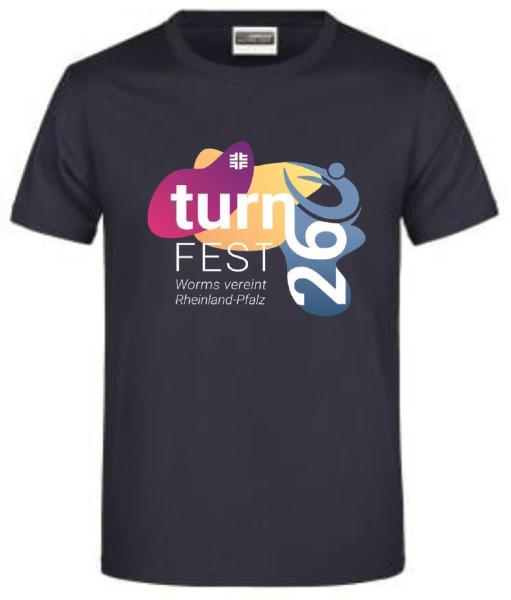 T-Shirt Navy Landesturnfest Worms Unisex 4XL Nein