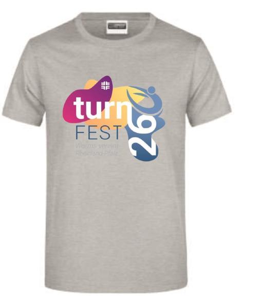 T-Shirt Grau Landesturnfest Worms Unisex L Ja