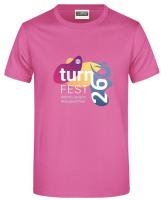 T-Shirt Pink Landesturnfest Worms Kinder 134/140 Ja