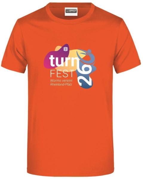 T-Shirt Orange Landesturnfest Worms Kinder 146/152 Ja