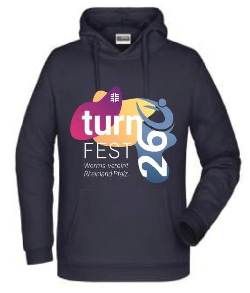 Hoodie Navy Landesturnfest Worms