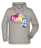 Hoodie Grau Landesturnfest Worms Unisex M Nein