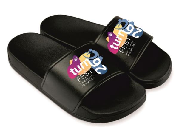 Badelatschen Schwarz Landesturnfest Worms