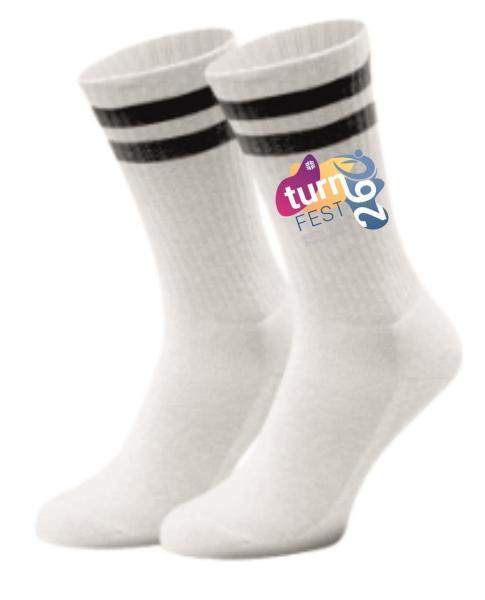 Socken Schwarze Streifen Landesturnfest Worms
