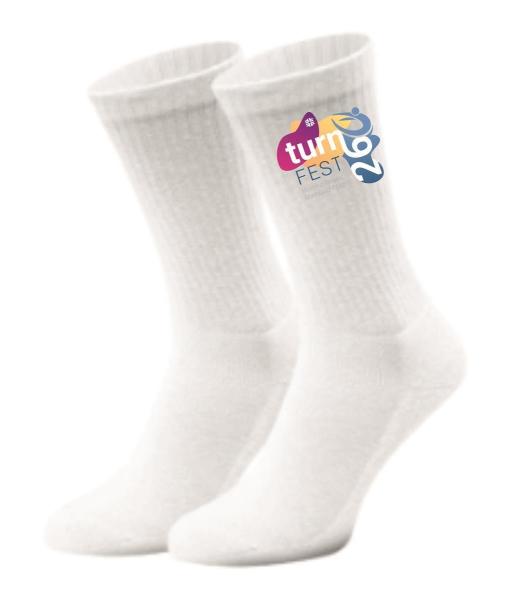 Socken Weiß Landesturnfest Worms