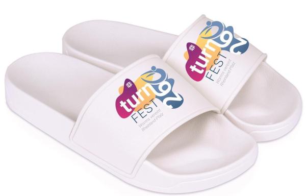 Badelatschen Weiß Landesturnfest Worms