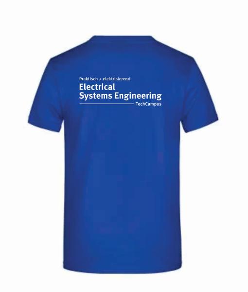 T-Shirt Hochschule HN bright royal M Electrical Systems Engineering