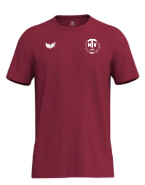 Funktions-Shirt Dunkelrot Herren Mombacher TV